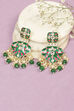 Green Alloy Earrings image number 0