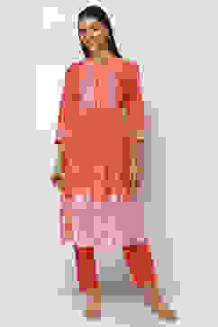 Coral Printed Straight Kurta image number 5