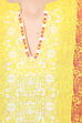 Yellow Straight Rayon Kurta image number 1
