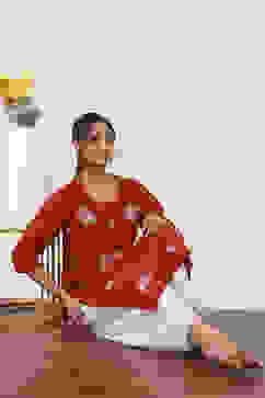 Brown Cotton Straight Kurtas image number 0