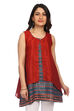 Rust Flared Viscose Indie Top image number 0