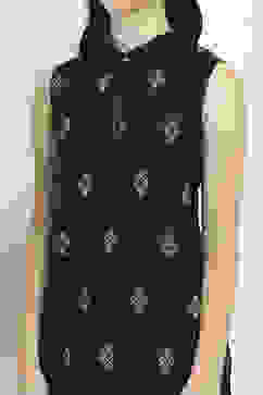 Black Printed Straight Co-ord Set image number 1