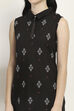 Black Viscose Blend Straight SET image number 1