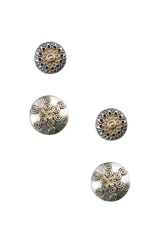 Silver & Gold Earrings image number 1