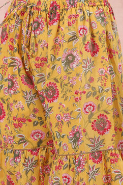 Yellow Art Silk Sharara Suit Set image number 2