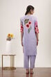 Purple Rayon Viscose Rayon Kurta Pants Set image number 4
