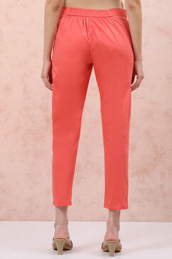 Light Pink Cotton Fusion Pants image number 4