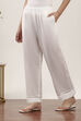 White Cotton Palazzos & Culottes image number 2