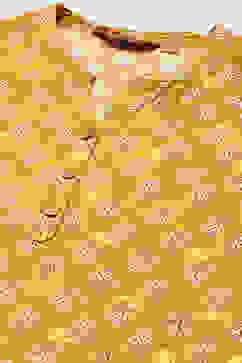 Mustard LIVA Straight Printed Kurta image number 1