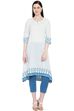 White Cambric A-Line Kurta image number 5