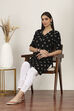 Black Rayon Straight Kurtas image number 0