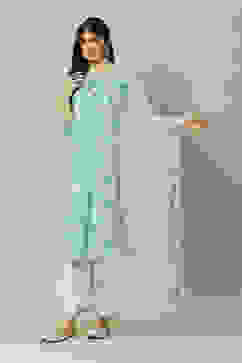 Green Polyester Printed Dupatta image number 0