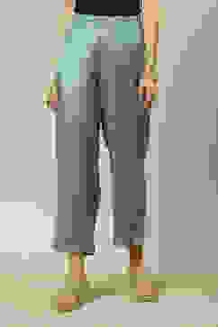 Grey LIVA Flared Printed Palazzo image number 5