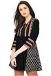 Rangriti Black Asymmetric Viscose Indie Top image number 3