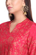Pink Viscose A Line Kurta image number 1
