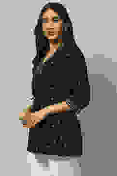 Black Rayon Indie Top image number 2