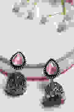 Light Pink Alloy Drop & danglers image number 0
