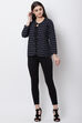 Black Cotton And Flex Straight Jacket image number 4
