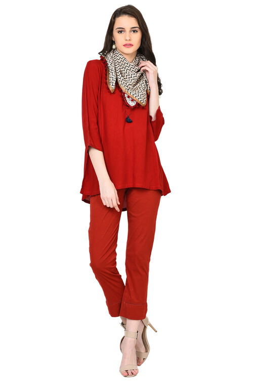 Beige Cotton Scarf image number 3