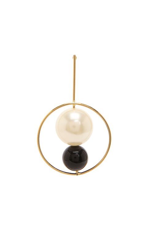Golden Metal Brass Earring image number 1