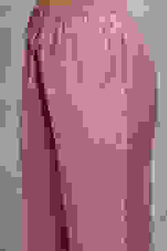 Lavender Viscose Blend Printed Straight Kurta Pants Set image number 2