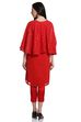 Red Art Silk Straight Suit Set image number 4