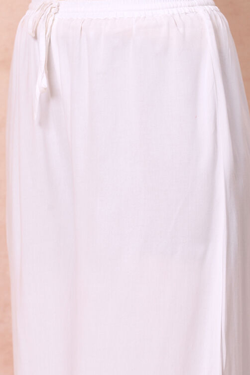 White Viscose Palazzo image number 1