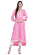 Pink Viscose Asymmetric Kurta image number 0