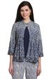 Indigo Rayon Front Open Indie Top image number 0