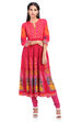 Off White Kalidar Viscose Rayon Kurta image number 0