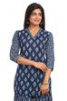 Indigo Straight Cotton Indie Top image number 0