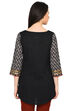 Black Straight Cotton Indie Top image number 2