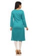 Blue Straight Poly Cotton Kurta image number 4