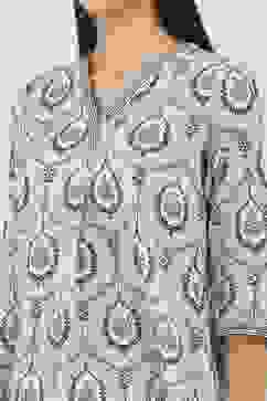 Blue Cotton Straight Kurtas image number 1