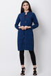 Indigo Viscose Rayon Straight Shrug image number 0