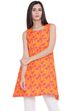 Pink Viscose A-Line Kurta image number 0