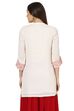 White Straight Viscose Rayon Indie Top image number 4