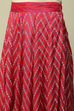 Pink LIVA Straight Printed Kurta Skirt Suit Set image number 2