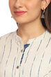 Ecru Flared Cotton Dress image number 1