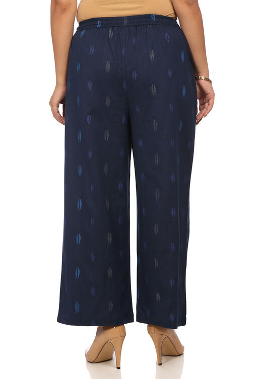 Indigo Cotton Fusion Pants image number 3