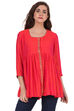 Orange Straight Polyester Kurta image number 0