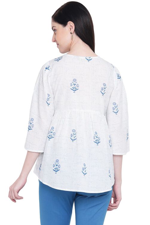 White Cambric Indie Top image number 4
