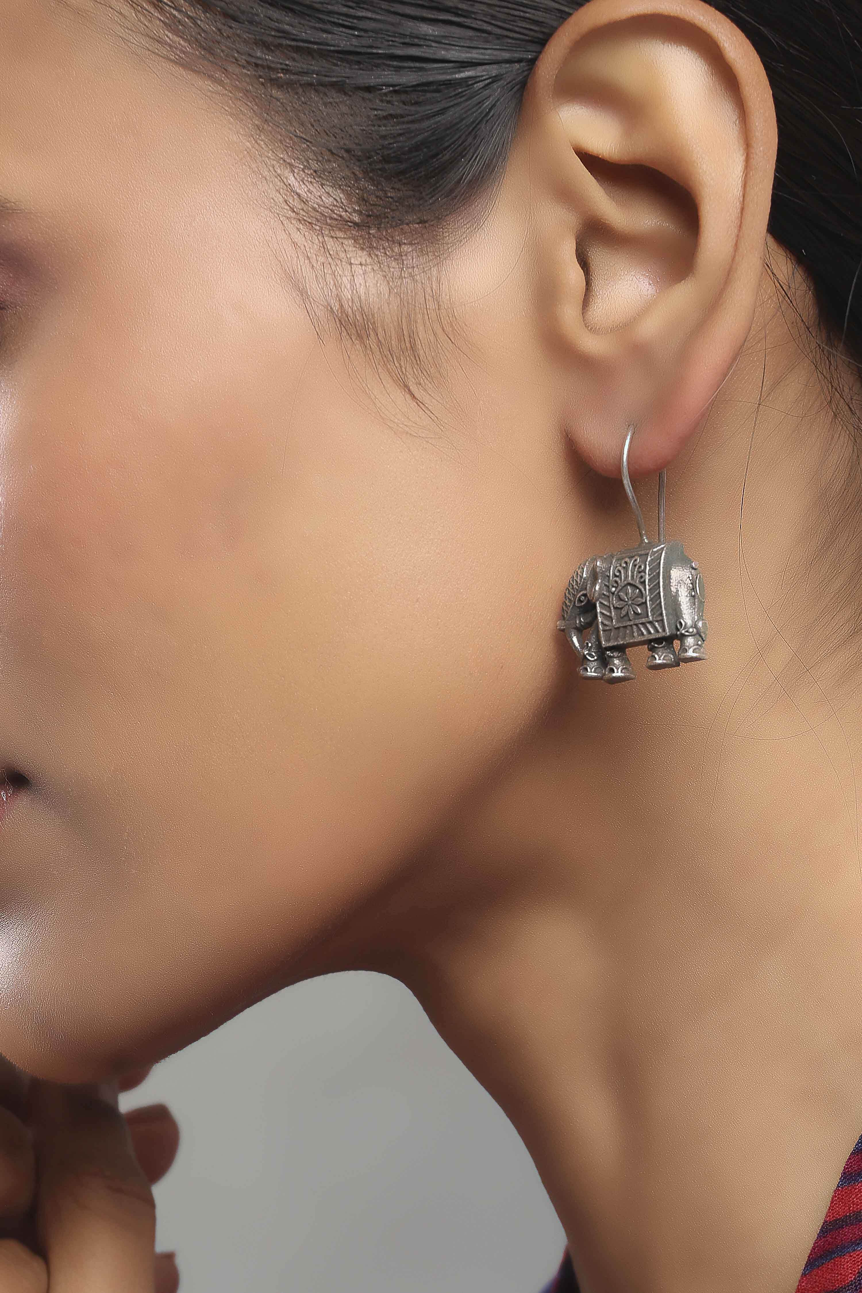 Oxidised Brass Drop & Danglers image number 1