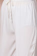 White LIVA Straight Suit Set image number 3