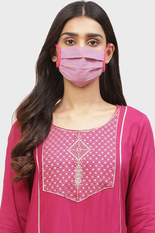 Pink Cotton Mask image number 0