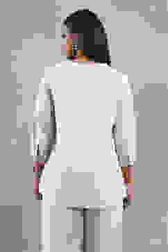 Natural Viscose Printed Straight Top image number 3