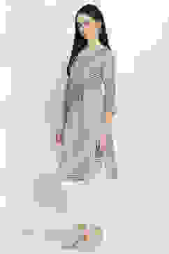 Indigo Cotton Printed Straight Kurta image number 2