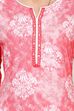Pink Straight Rayon Kurta image number 4
