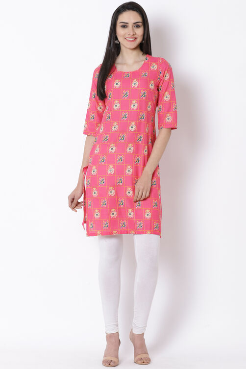 Mint Green Cotton Straight Kurta image number 2