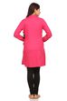 Fuschia Straight Rayon Kurta image number 3